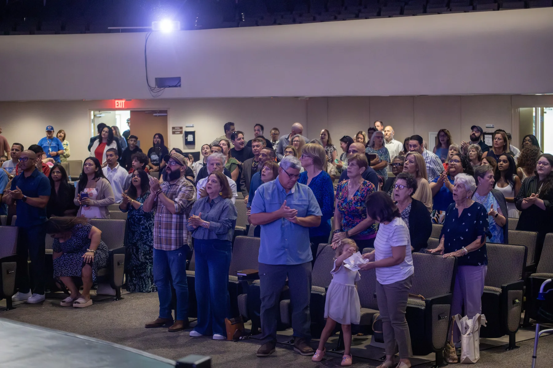 The Wayside congregation gathered for worship