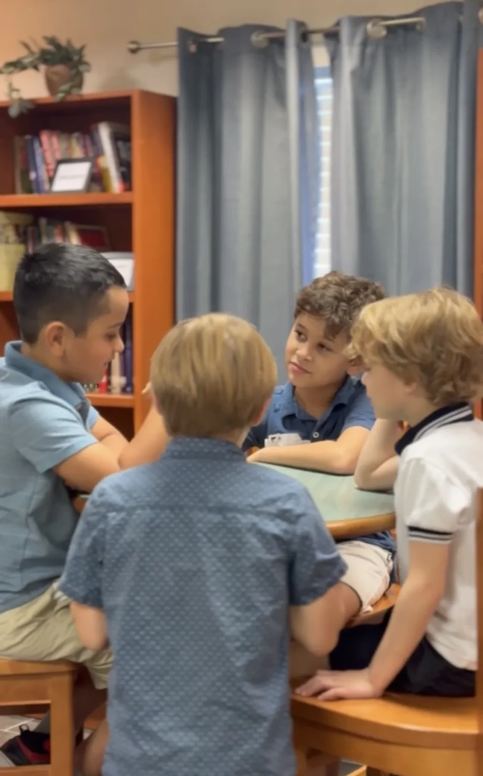 Children gathered for a group activity
