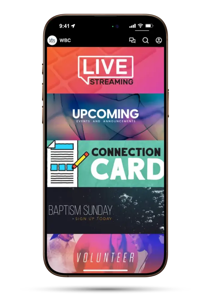 The Wayside app on a phone